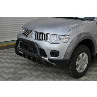 Protection Avant WT003 Noir (Inox) Mitsubishi Pajero Sport 2008-2015 photo 1