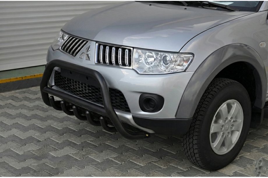 Mitsubishi Pajero Sport 2008-2015 Protection Avant WT003 Noir (Inox) Photo 1