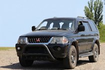 Mitsubishi Pajero Sport 1996-2007 Pare-buffle WT003 Noir Inox photo 3