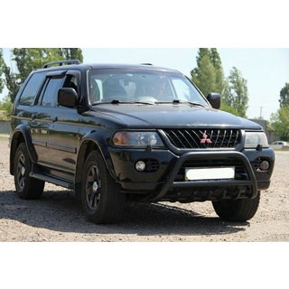Pare-buffle WT003 Noir Inox Mitsubishi Pajero Sport 1996-2007 photo 1