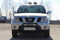 Nissan Pathfinder R51 2005-2014 Pare-buffle WT003 Noir Inox photo 5