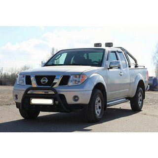 Pare-buffle WT003 Noir Inox Nissan Pathfinder R51 2005-2014 photo 4