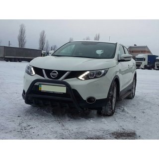 Pare-buffle WT003 Noir Inox Nissan Qashqai 2014-2021 photo 4