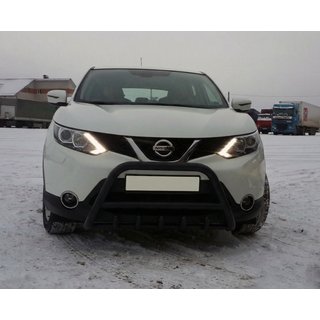Pare-buffle WT003 Noir Inox Nissan Qashqai 2014-2021 photo 3