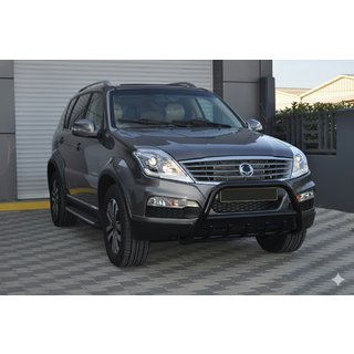Pare-buffle WT003 Noir Inox SsangYong Rexton I 2001-2017 photo 3