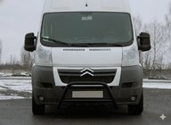 Citroen Jumper 2007-2025 Barre Avant WT003 Noire (Inox) photo 4