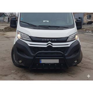 Barre Avant WT003 Noire (Inox) Citroen Jumper 2007-2025 photo 3