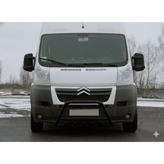 Barre Avant WT003 Noire (Inox) Citroen Jumper 2007-2025 photo 4