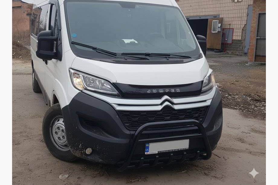 Citroen Jumper 2007-2025 Barre Avant WT003 Noire (Inox) Image