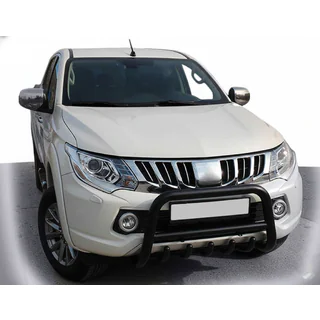 Pare-buffle WT003 Noir Inox Mitsubishi L200 2015-2024 photo 3