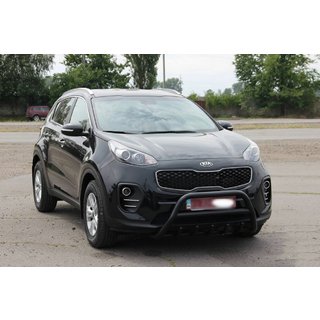 Pare-buffle WT003 Noir Inox Kia Sportage 2015-2021 photo 3