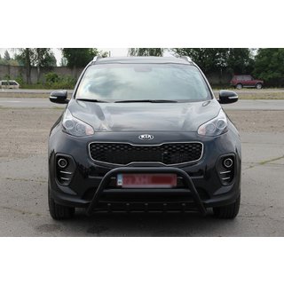 Pare-buffle WT003 Noir Inox Kia Sportage 2015-2021 photo 4