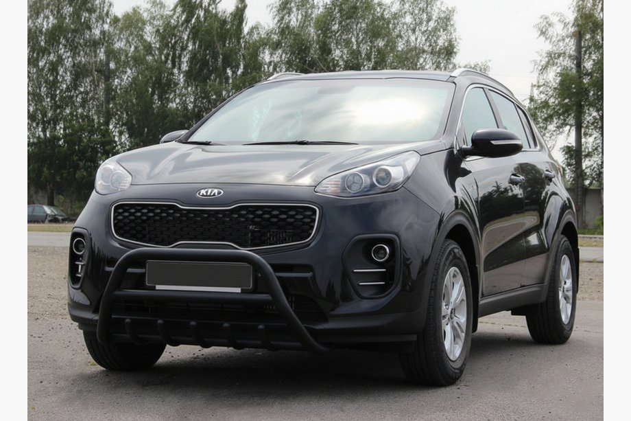 Kia Sportage 2015-2021 Pare-buffle WT003 Noir Inox Image