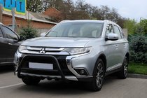 Mitsubishi Outlander 2012-2021 Pare-buffle WT003 Noir (Inox) photo 3