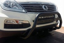 SsangYong Rexton I 2001-2017 Pare-buffle WT004 Noir (Inox) photo 1