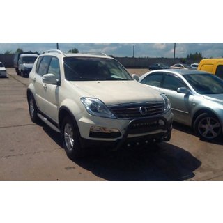 Pare-buffle WT004 Noir (Inox) SsangYong Rexton I 2001-2017 photo 3