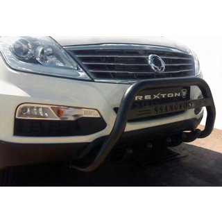 Pare-buffle WT004 Noir (Inox) SsangYong Rexton I 2001-2017 photo 1