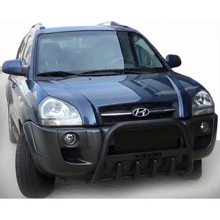 Pare-buffle WT004 Noir (Inox) Hyundai Tucson JM 2004- photo 3