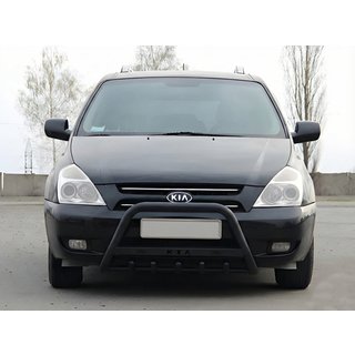 Pare-buffle WT004 Noir (Inox) Kia Carnival 2002-2013 photo 1