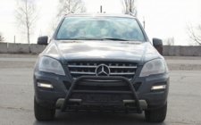 Mercedes ML W164 2005-2011 Pare-buffle WT003 Noir (Inox) photo 1