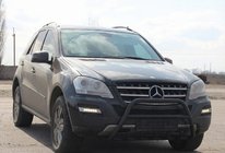 Mercedes ML W164 2005-2011 Pare-buffle WT003 Noir (Inox) photo 3