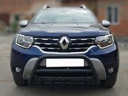 Renault Duster 2018-2024 Pare-buffle sans inscription WT003 Noir (inox) photo 3