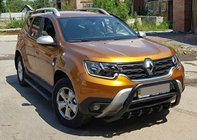 Renault Duster 2018-2024 Pare-buffle sans inscription WT003 Noir (inox) photo 5