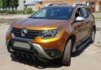 Renault Duster 2018-2024 Pare-buffle sans inscription WT003 Noir (inox) photo 4