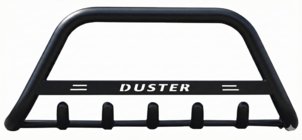 Renault Duster 2018-2024 Pare-buffle avec Inscription WT004 Noir (Inox) photo 2