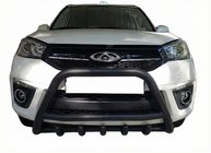 Chery Tiggo 3 2005- Pare-buffle WT003 Noir Inox photo 1