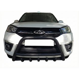Pare-buffle WT003 Noir Inox Chery Tiggo 3 2005- photo 1