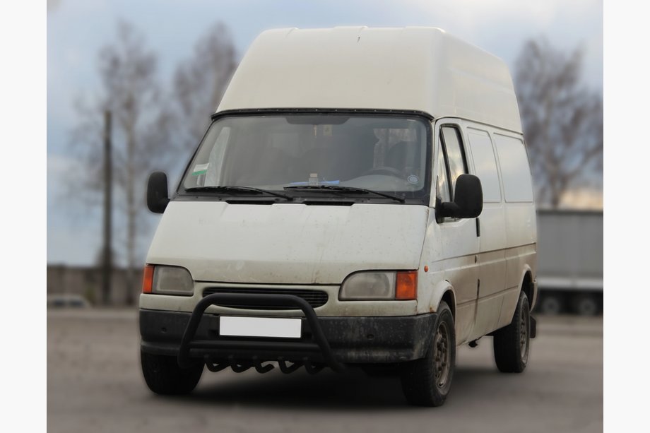 Ford Transit 1991-2000 Pare-buffle WT003 Noir Inox Image