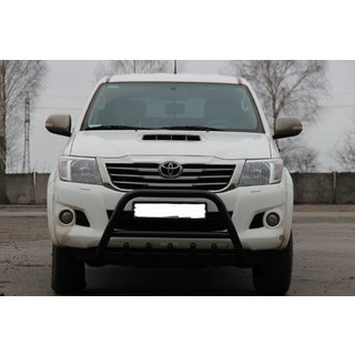 Pare-buffle WT003 Noir Inox Toyota Hilux 2006-2015 photo 1