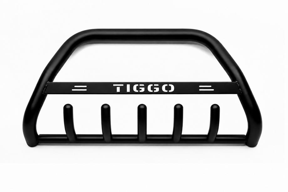 Chery Tiggo 3 2005- Pare-buffle WT004 Noir (Inox) Image