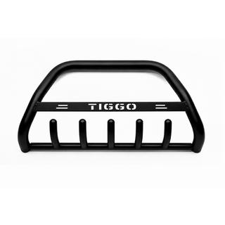 Pare-buffle WT004 Noir (Inox) Chery Tiggo 1 2005-2016