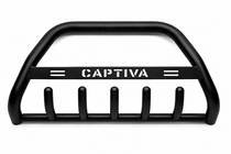 Chevrolet Captiva 2006-2019 Pare-buffle WT004 Noir (Inox) photo 3