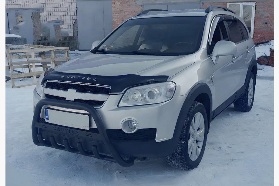 Chevrolet Captiva 2006-2019 Pare-buffle WT004 Noir (Inox) Image