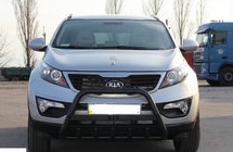 Kia Sportage 2010-2015 Pare-buffle WT004 Noir (Inox) photo 2