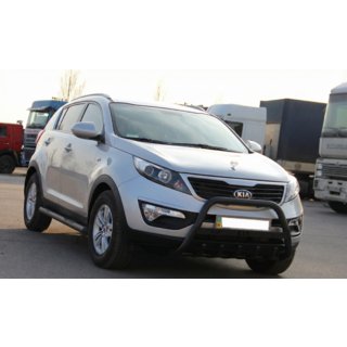 Pare-buffle WT004 Noir (Inox) Kia Sportage 2010-2015 photo 3