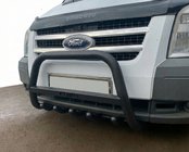 Ford Transit 2000–2014 Pare-buffle WT004 Noir (Inox) photo 1