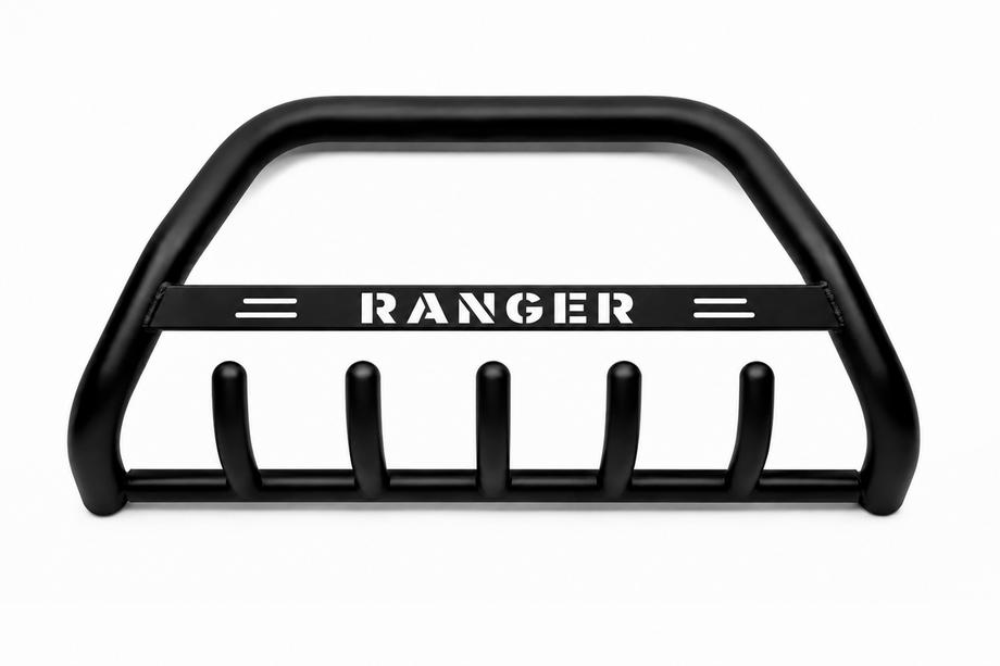 Ford Ranger 2011–2022 Pare-buffle WT004 Noir (Inox) Image