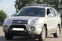 Hyundai Santa Fe 1 2000-2006 Pare-buffle WT004 Noir (Inox) photo 1