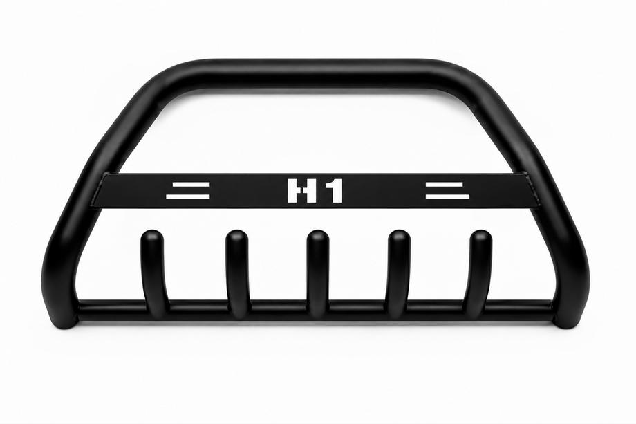 Hyundai H200, H1, Starex 1998-2007 Pare-buffle WT004 Noir (Inox) Photo 2