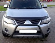 Mitsubishi Outlander 2006-2012 Pare-buffle WT004 Noir (Inox) photo 1