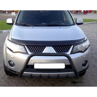 Pare-buffle WT004 Noir (Inox) Mitsubishi Outlander 2006-2012 photo 1