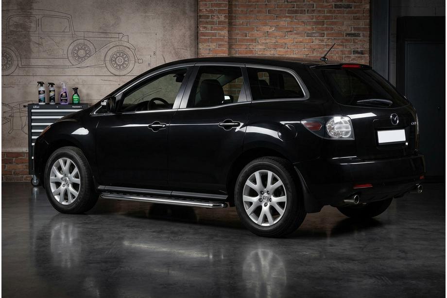 Mazda CX-7 2006-2012 Marchepieds Latéraux Maydos V1 (2 pcs, inox) Image