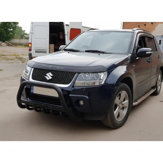 Pare-buffle WT004 Noir (Inox) Suzuki Grand Vitara 2005-2017 photo 1
