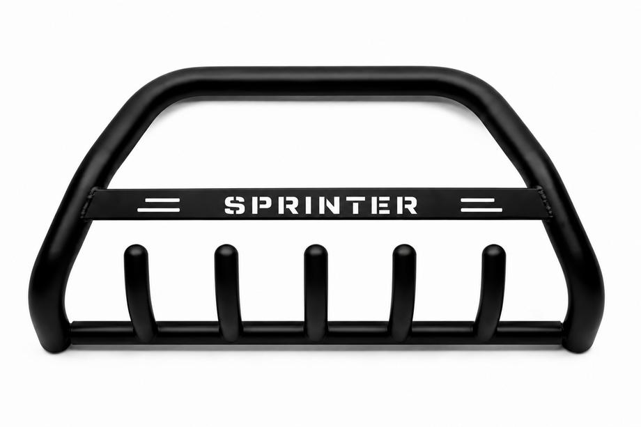 Mercedes Sprinter W907/W910 2018- Pare-buffle WT004 Noir (Inox) Image