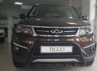 Chery Tiggo 5 2013- Pare-buffle WT003 Noir Inox photo 1