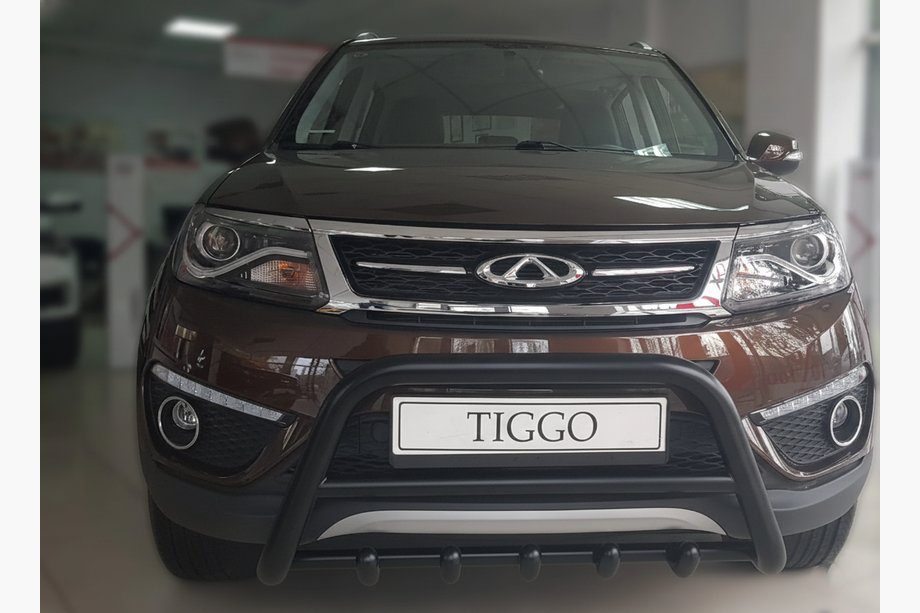 Chery Tiggo 5 2013- Pare-buffle WT003 Noir Inox Image